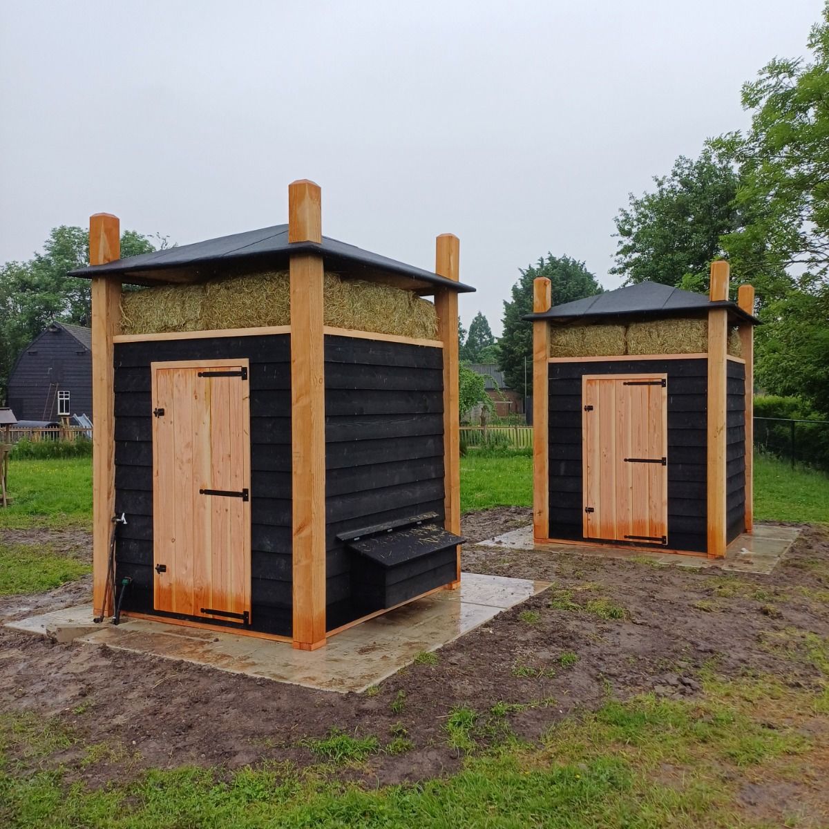 Kippenhok Hooiberg XXL nachthok zwart Douglas