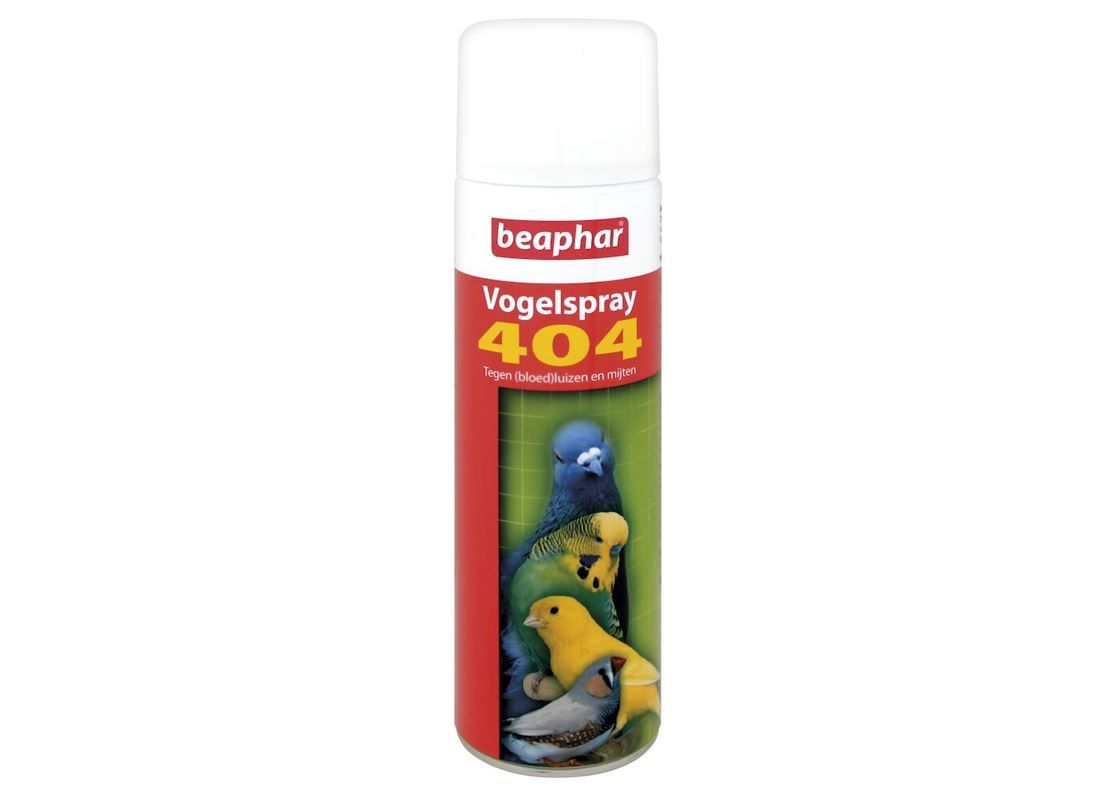 Beaphar Vogelspray 404 tegen bloedluizen en mijten 
