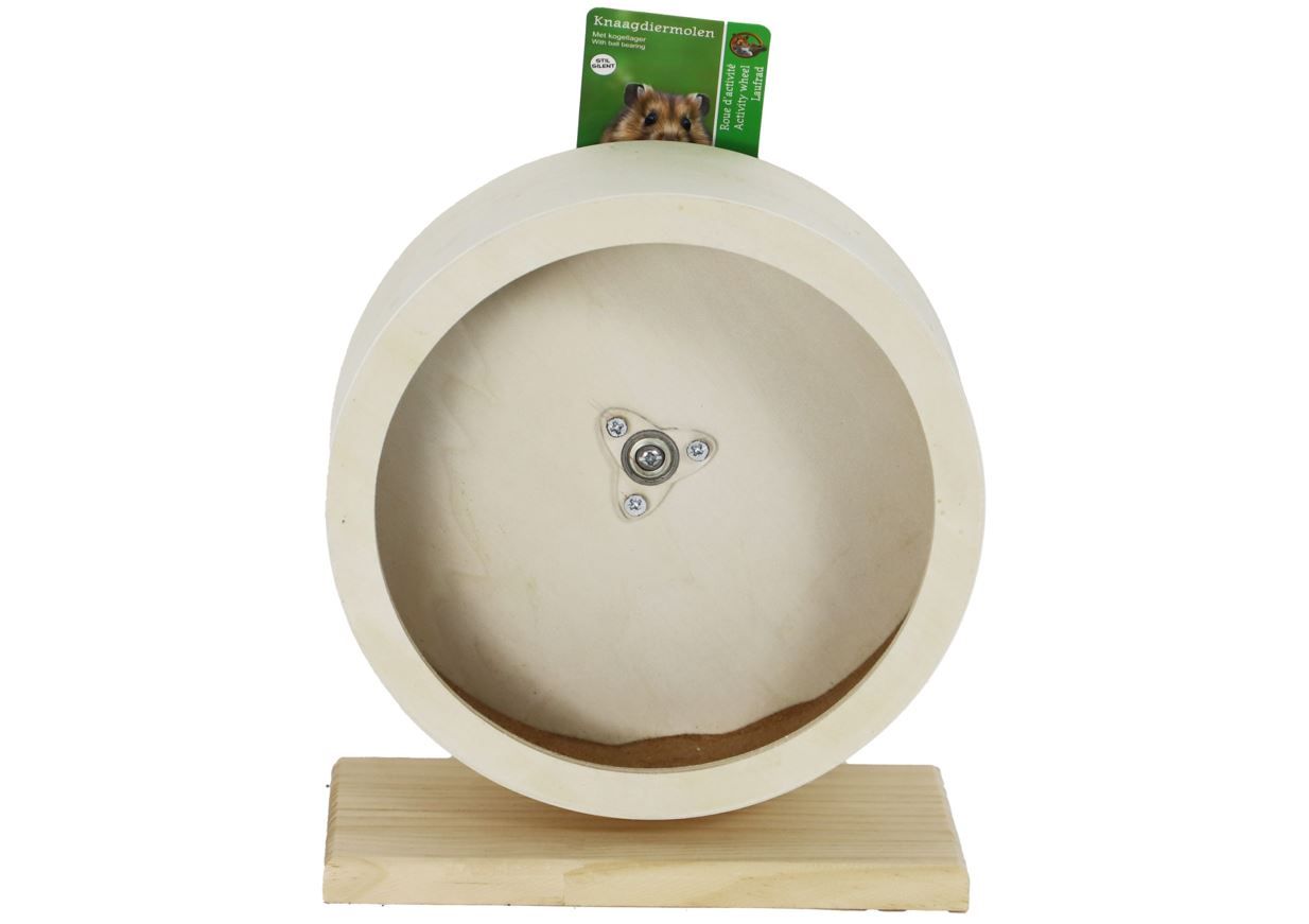 Boon knaagdiermolen stil hout + kurk diameter 20cm