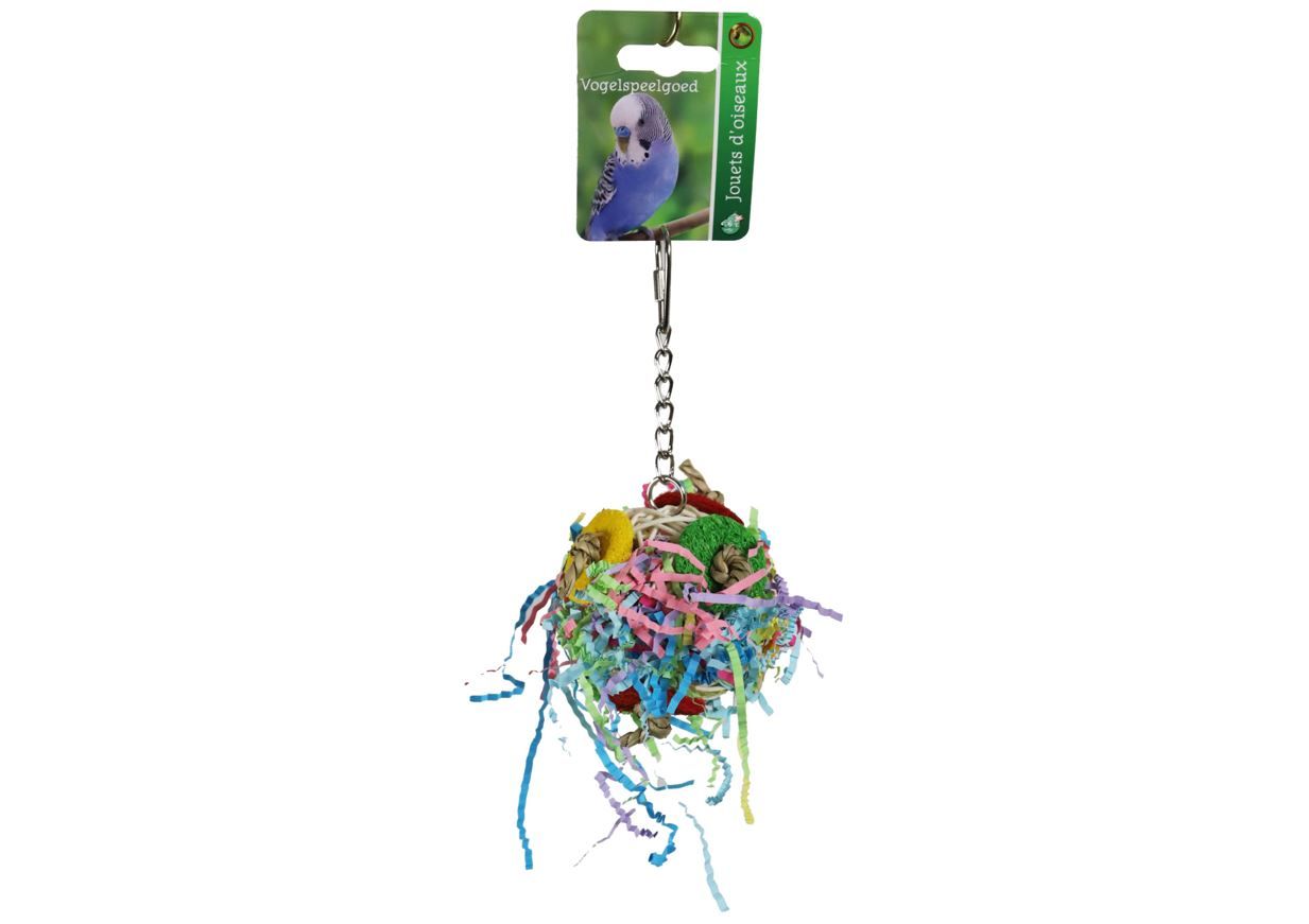 Boon speelbal rotan + slierten + loofah 10cm