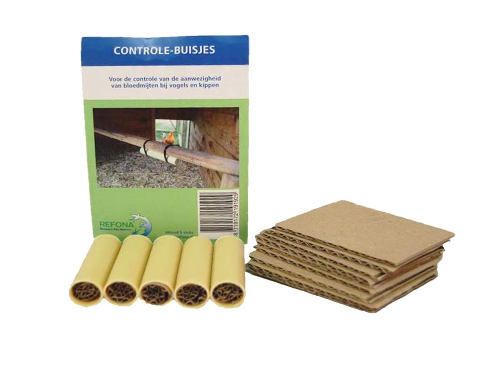 Bloedmijten controle buisjes