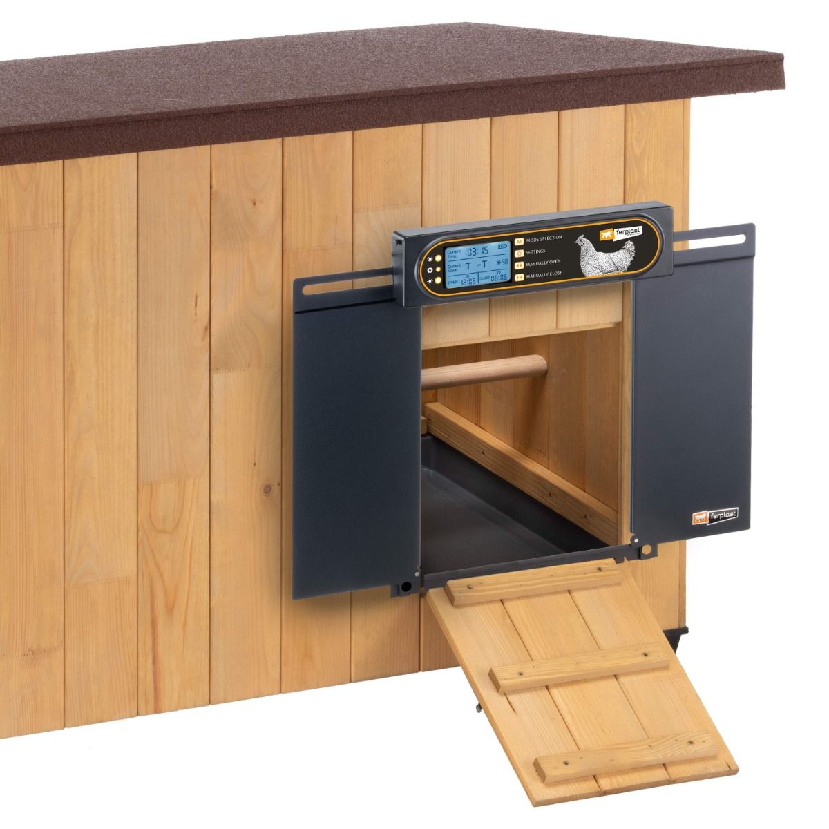 Hokopener met zonnepaneel