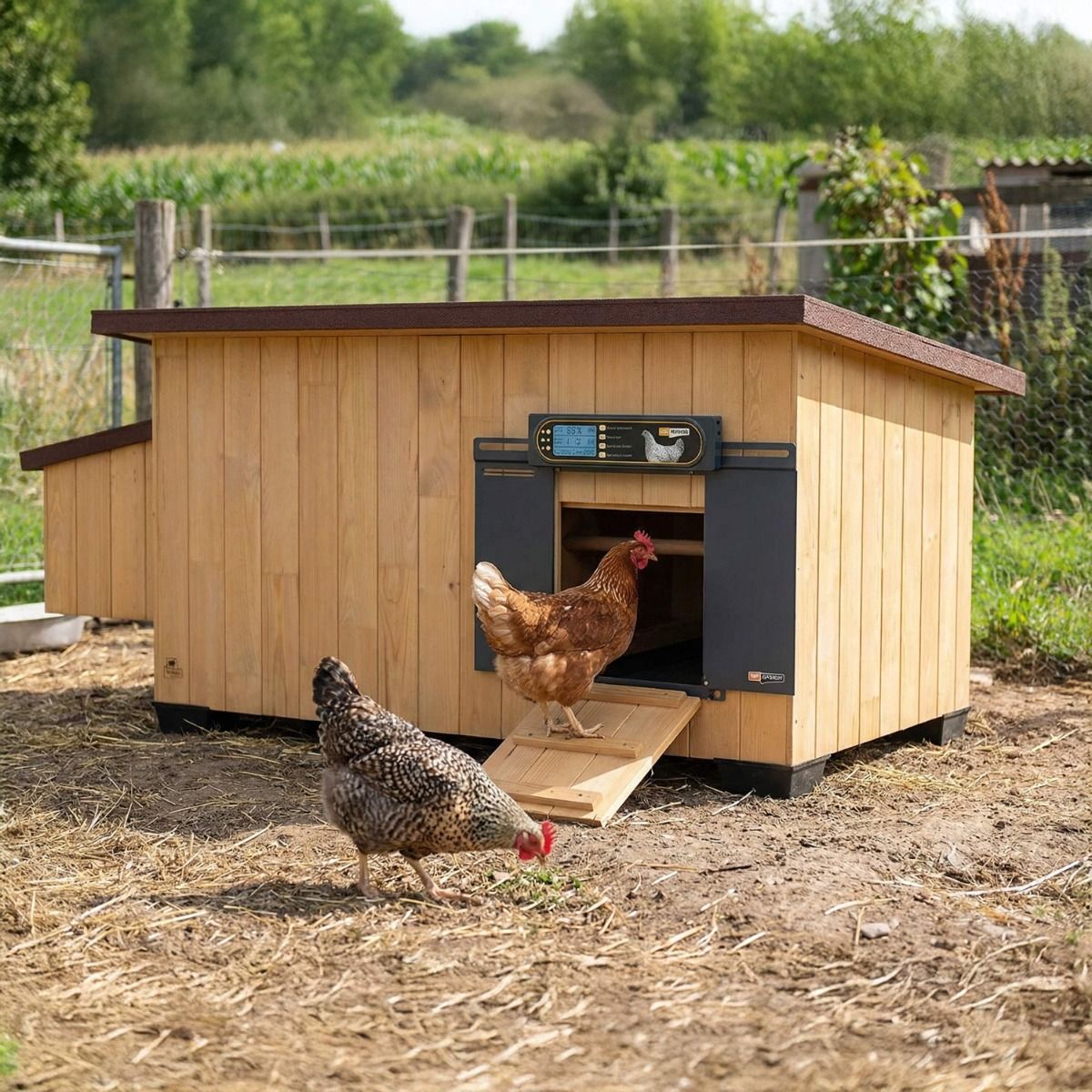 Hokopener met zonnepaneel