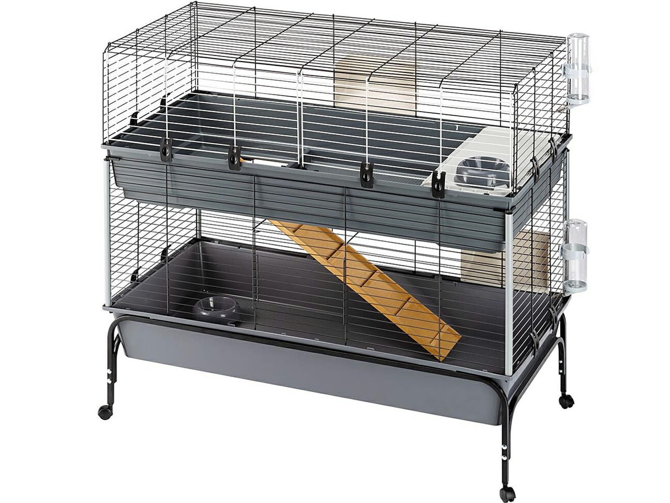 Konijnenkooi dubbel 120 met standaard