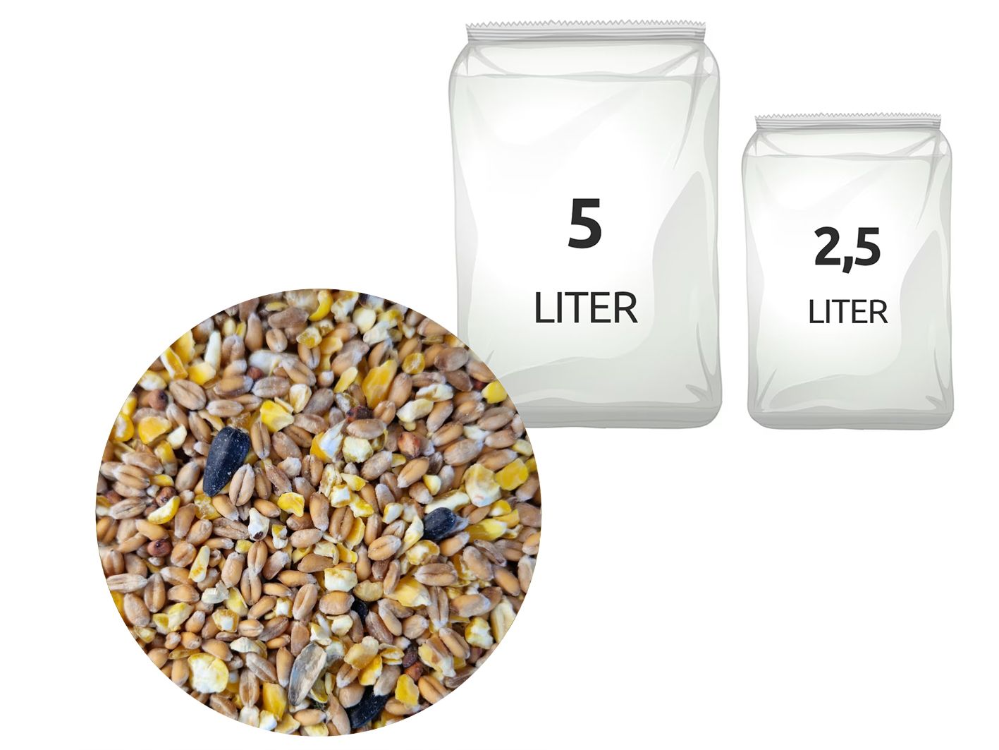 Gemengd graan 2,5l / 5l 