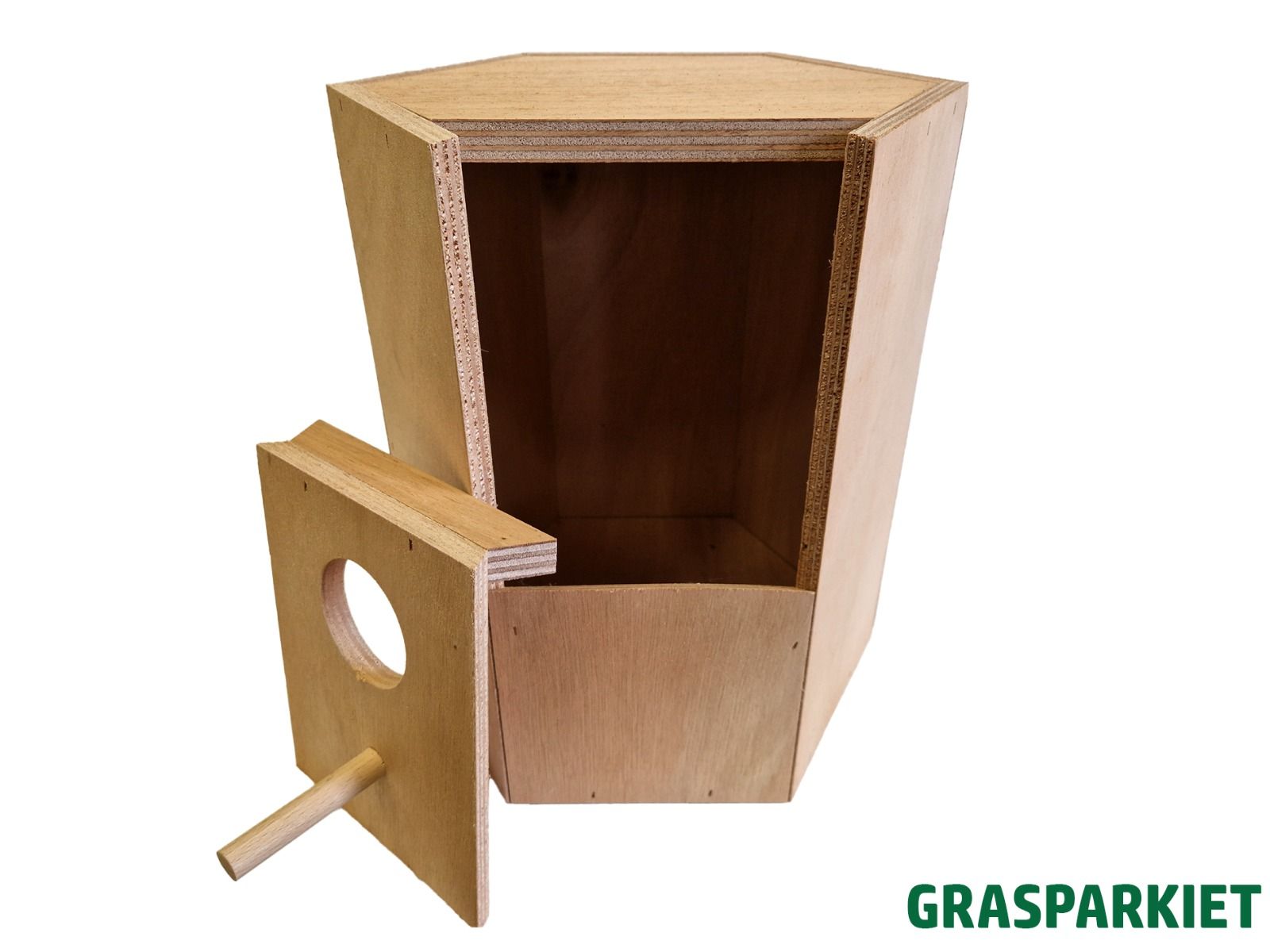 Broedkast zeskant Grasparkiet