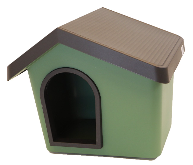 Kunststof schuilhuis groen