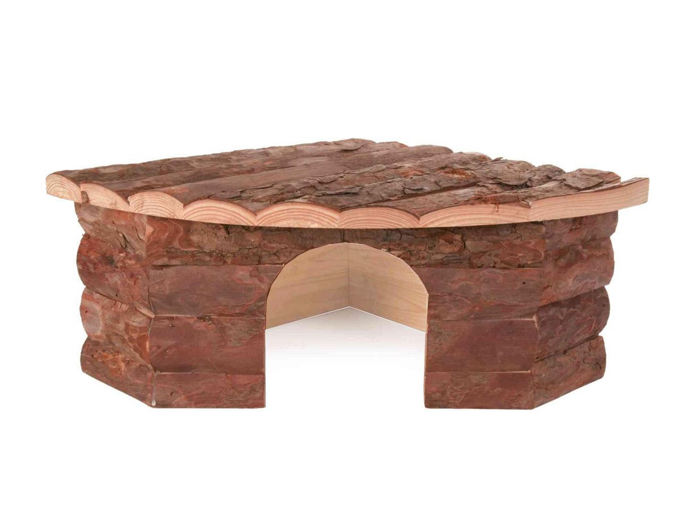 Houten huisje hoekmodel