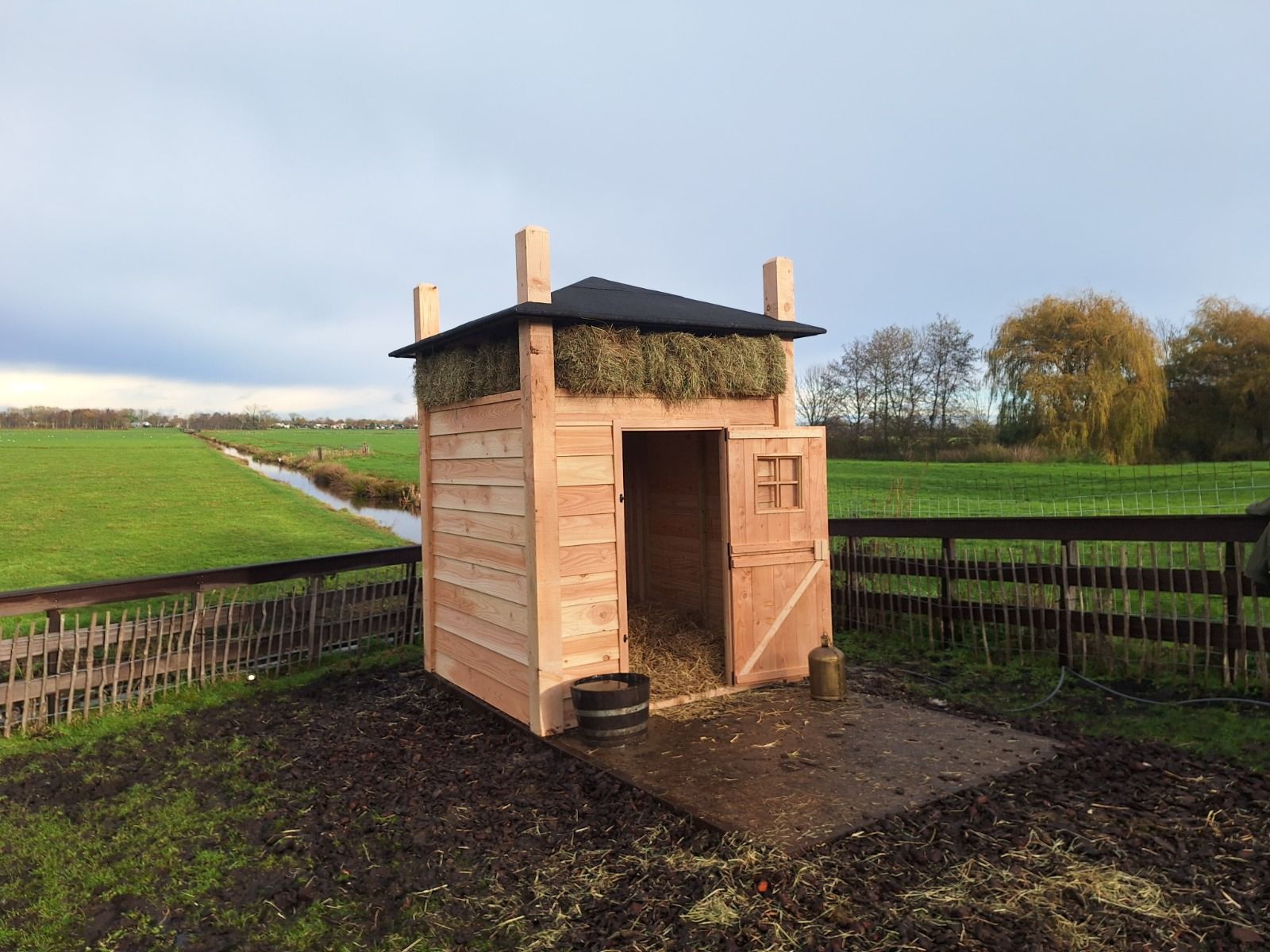 Kippenhok Hooiberg XXL nachthok blank Douglas