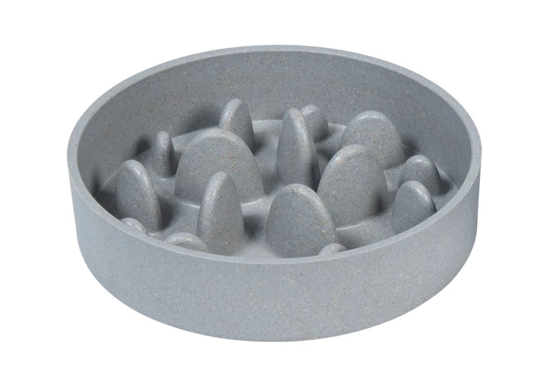 Bamboe Kom Slow Feed Blauw