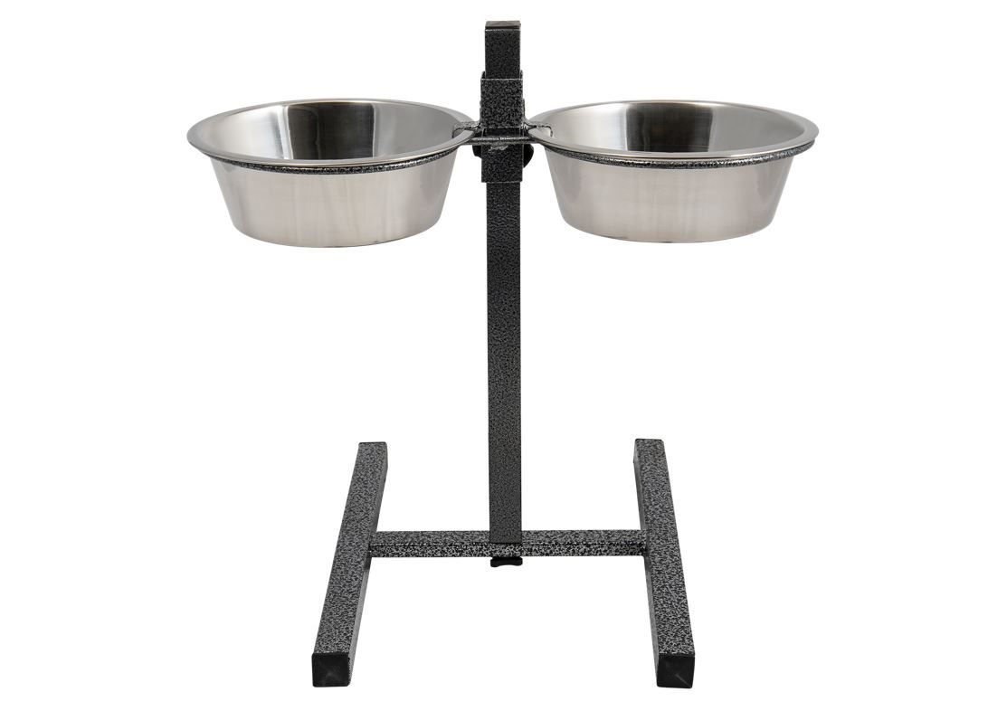 Voederstaander Met Inox Kommen
