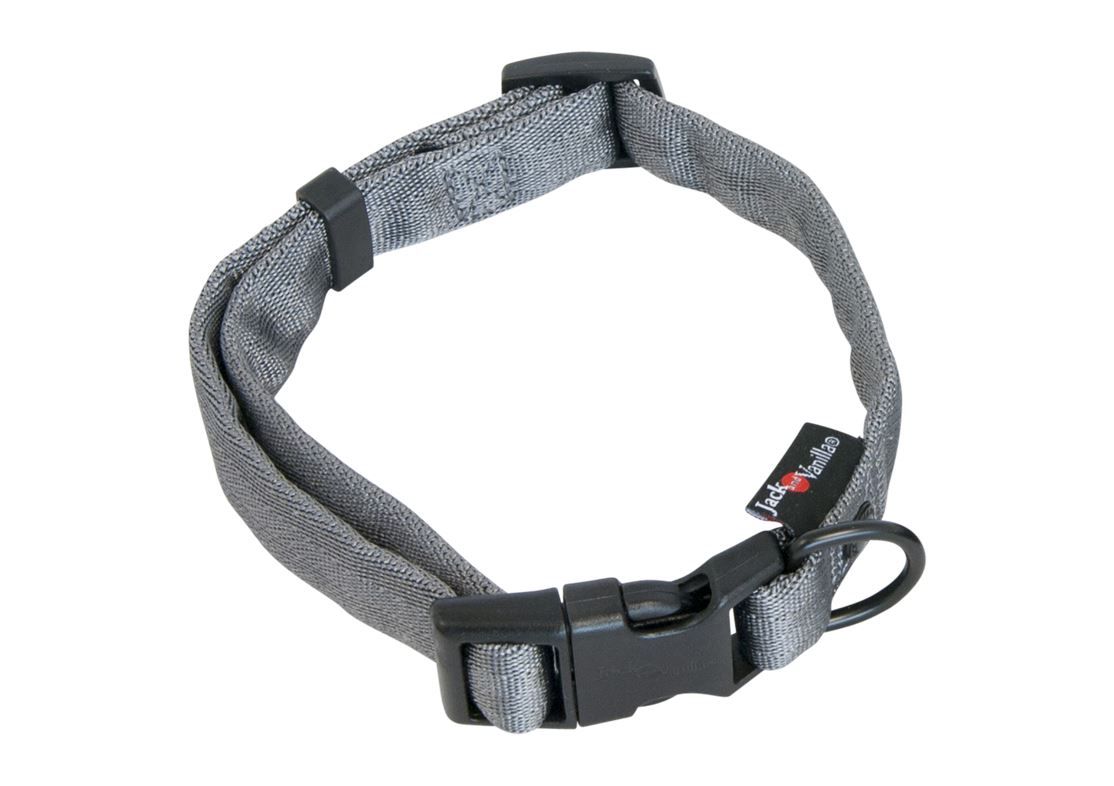 JV COMFORT TUBE NYLON Hondenhalsband Grijs