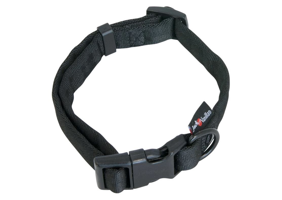 JV COMFORT TUBE NYLON Hondenhalsband Zwart 