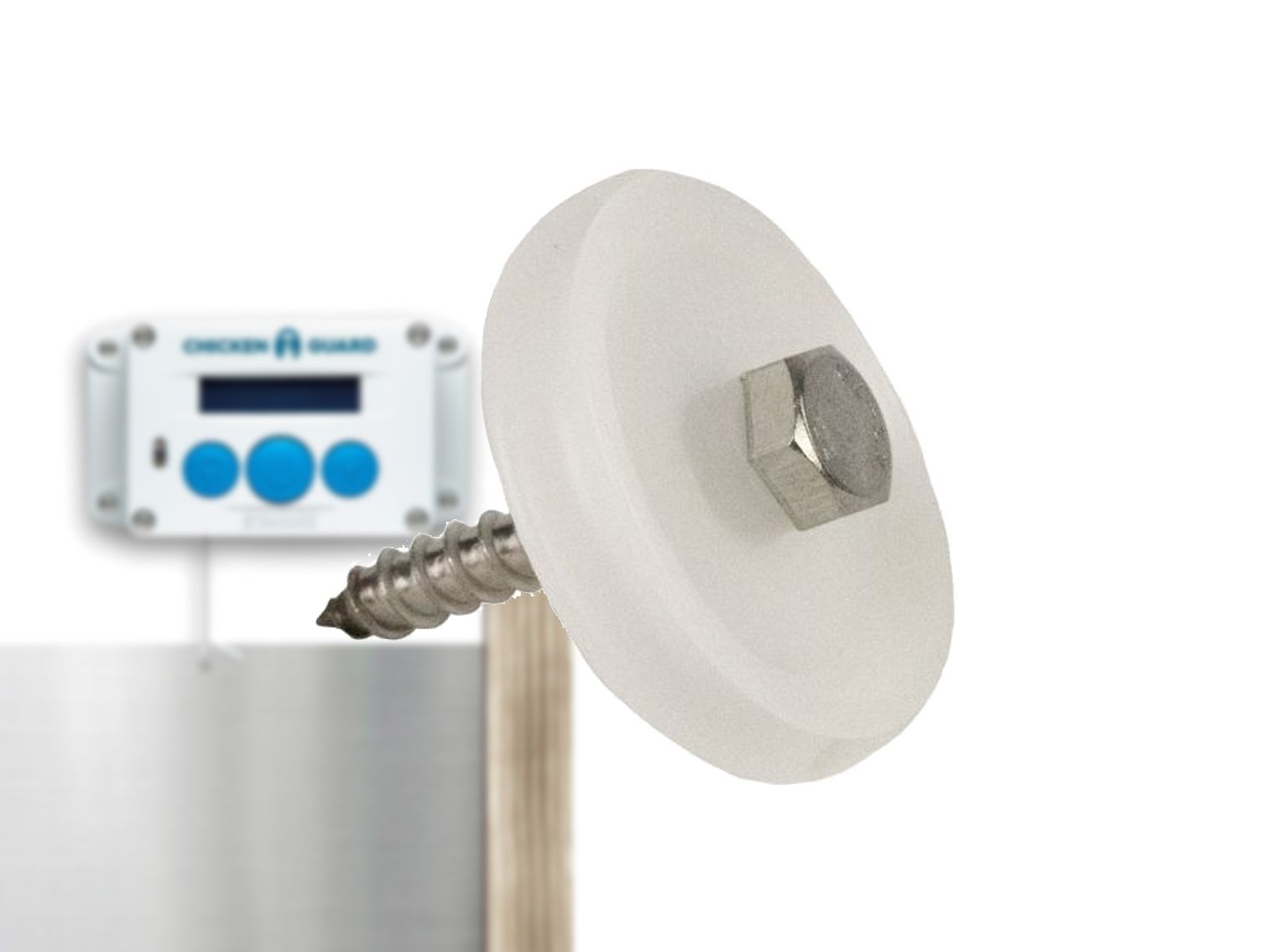 Katrolletje voor kippenhokopener