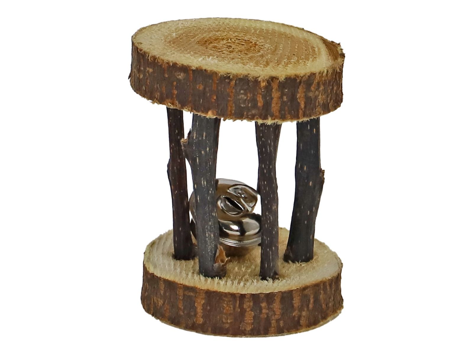 Houten Knaagrammelaar Met Bel 9Cm