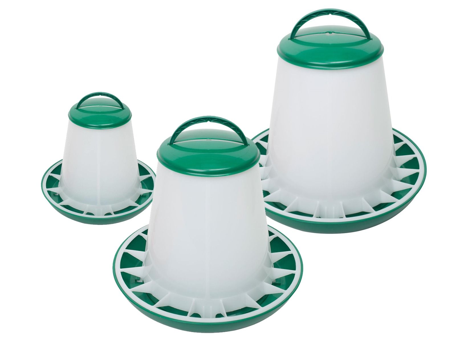 Kunststof voersilo groen