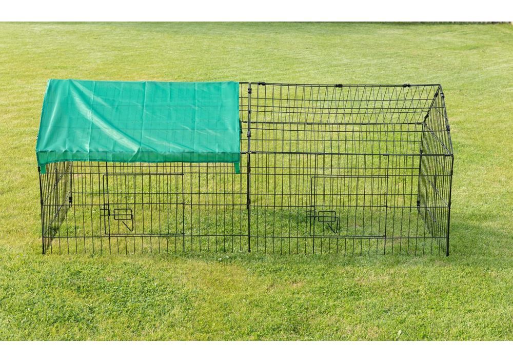 Konijnenren met zonnewering