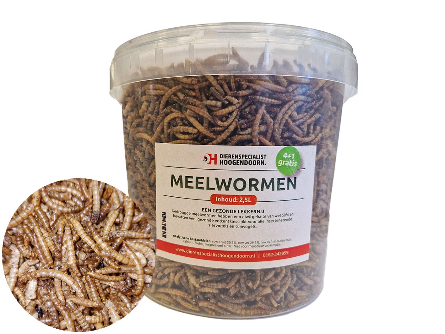 Gedroogde Meelwormen 2.5L