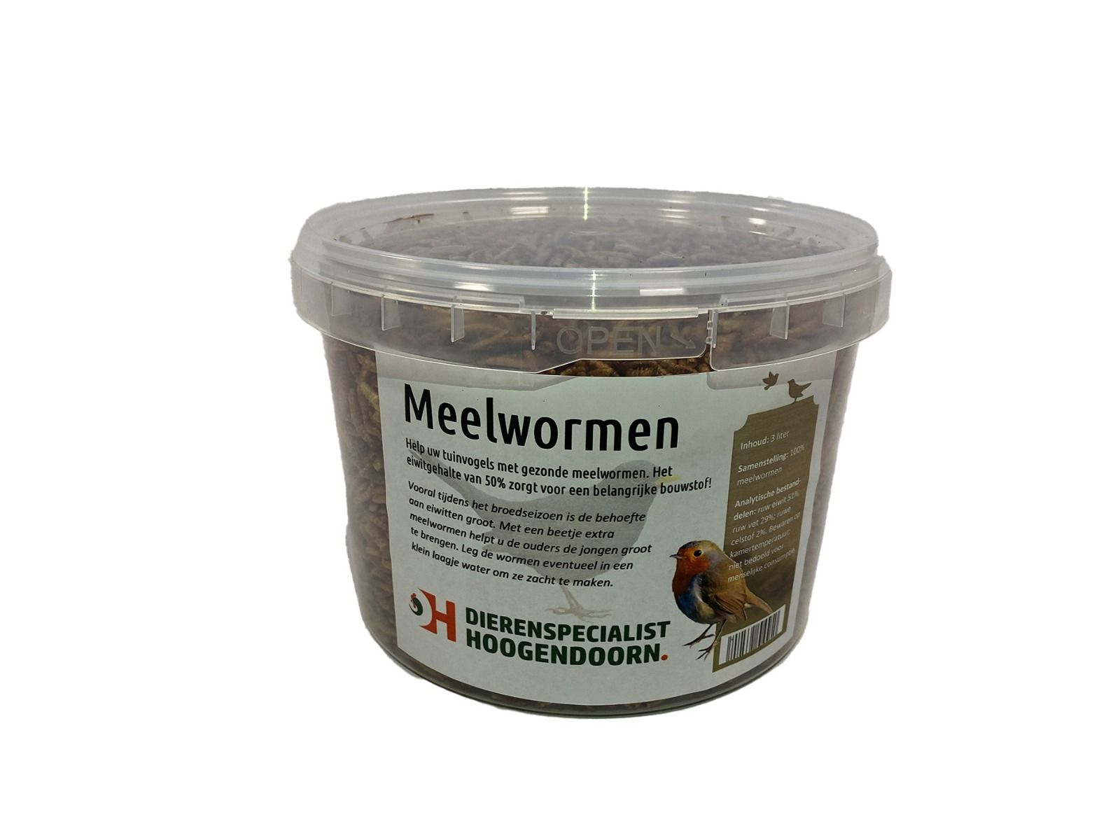 Meelwormen buitenvogels 3L