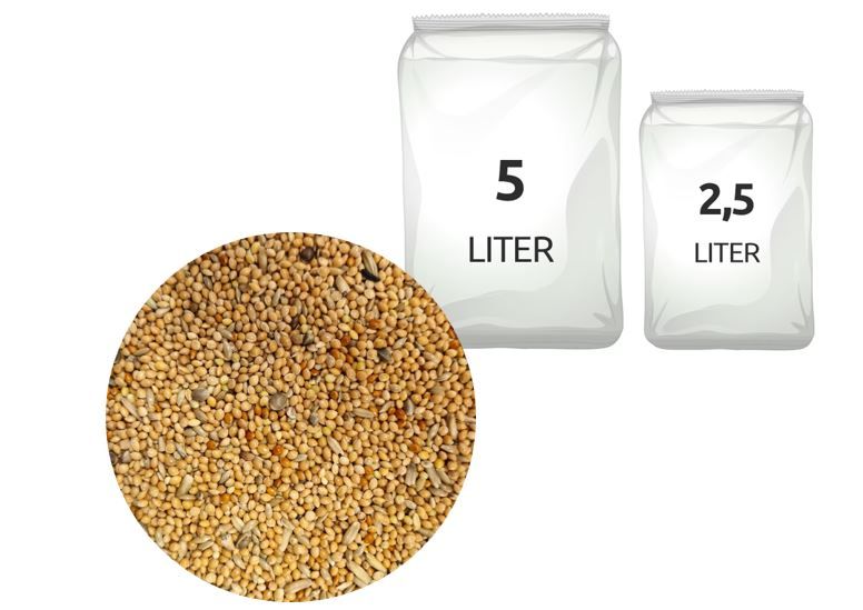 Grasparkietenzaad 2,5 / 5L