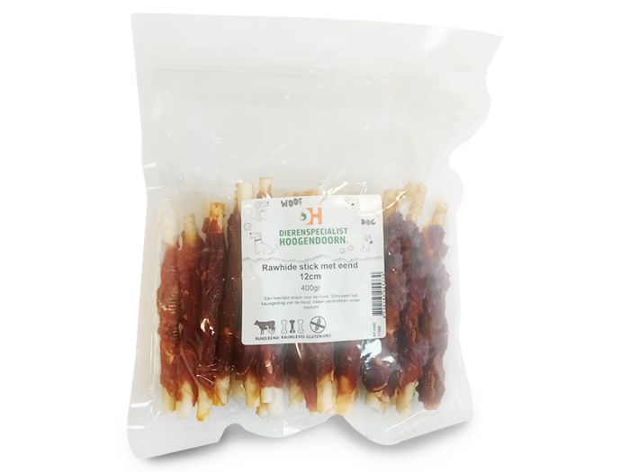 Rawhide Stick Met Eend 12Cm