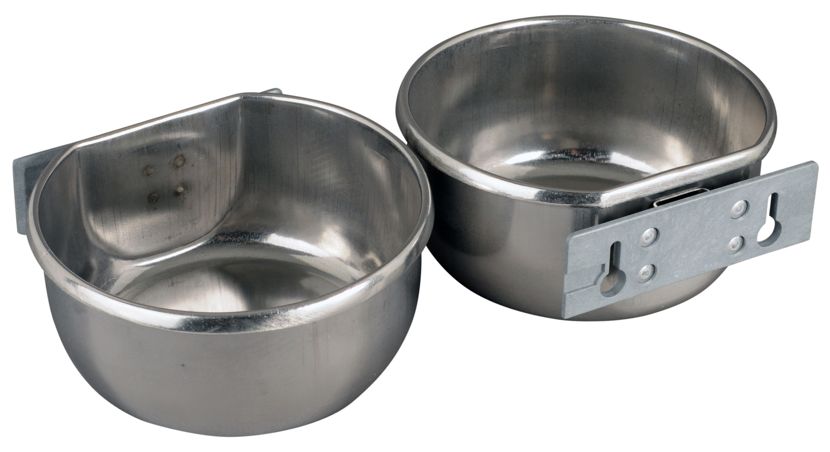 RVS voer- en drinkbakje