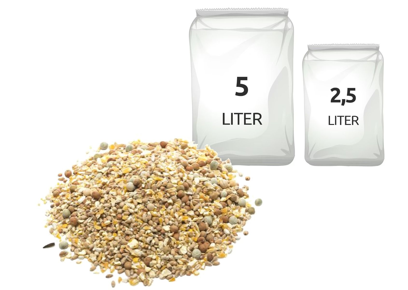 Sierduivenvoer 2,5 / 5L