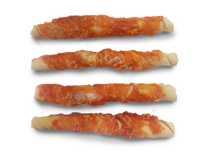 Rawhide Stick Met Kip 18Cm