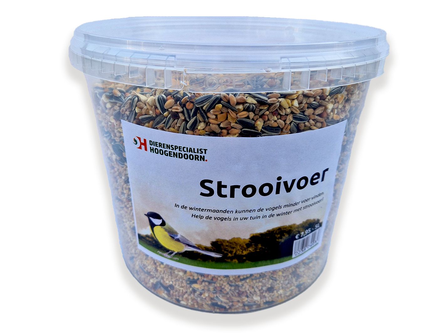Strooivoer voor tuinvogels 2.5 / 5L
