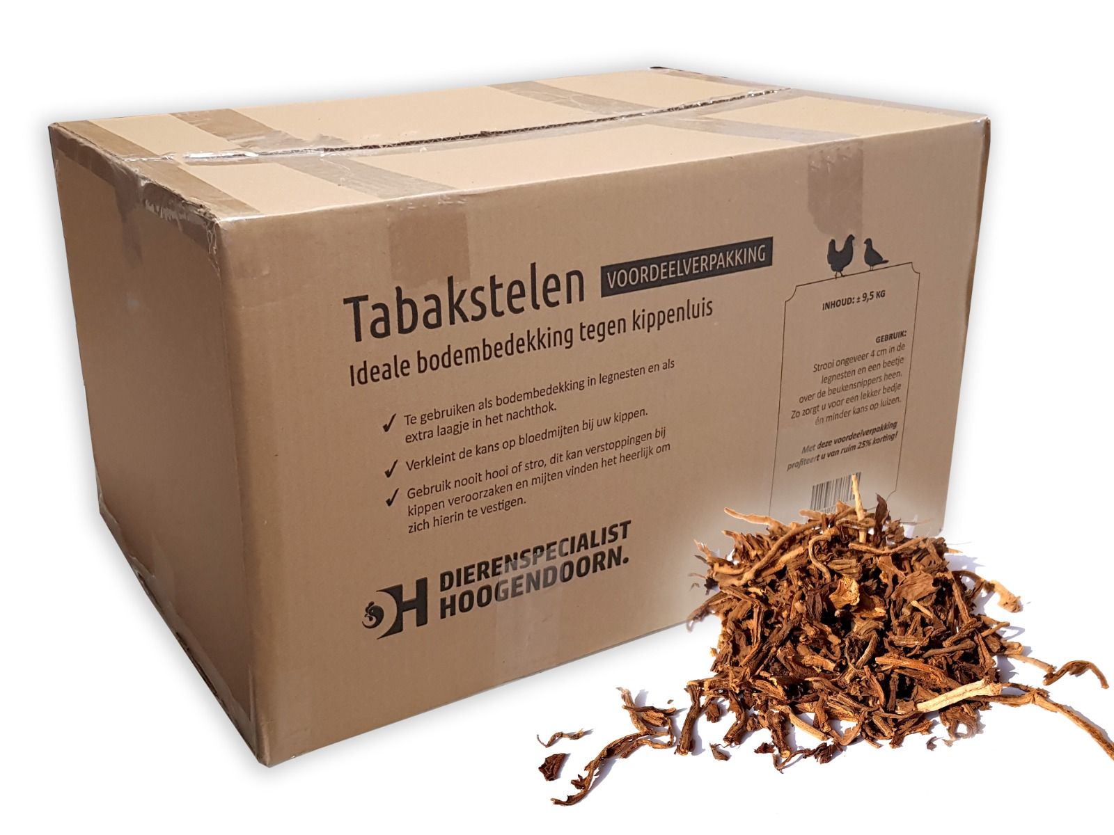 Tabakstelen 9,5kg