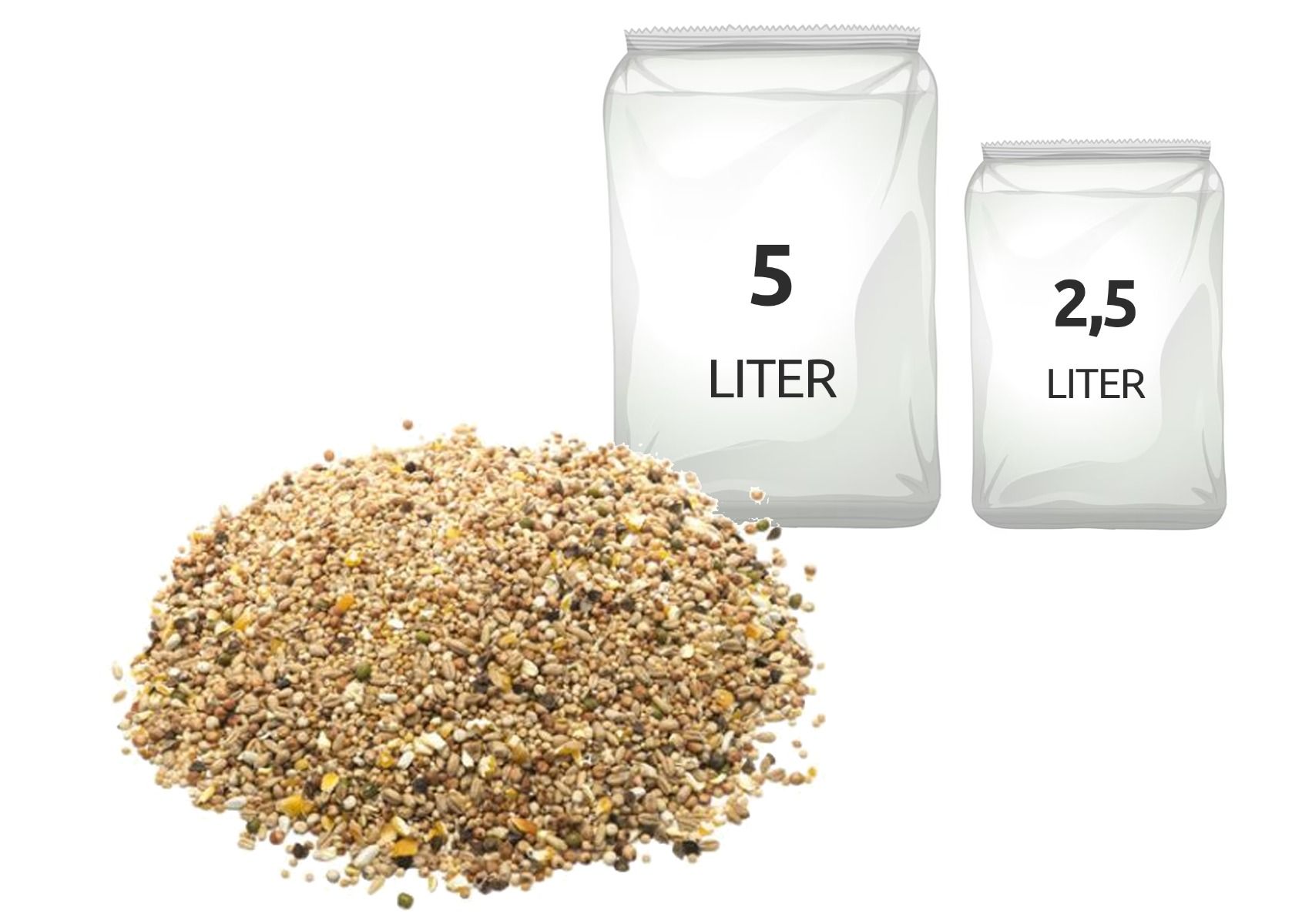 Tortelduivenvoer 2,5 / 5L