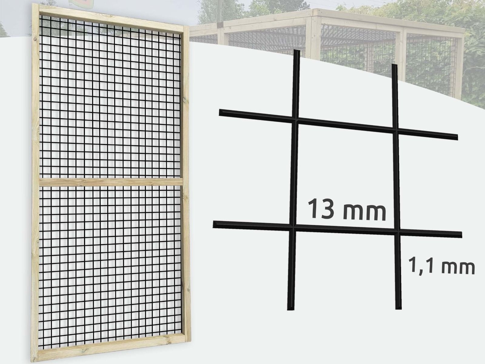 Volièrepaneel 13x13mm | Gaaspaneel