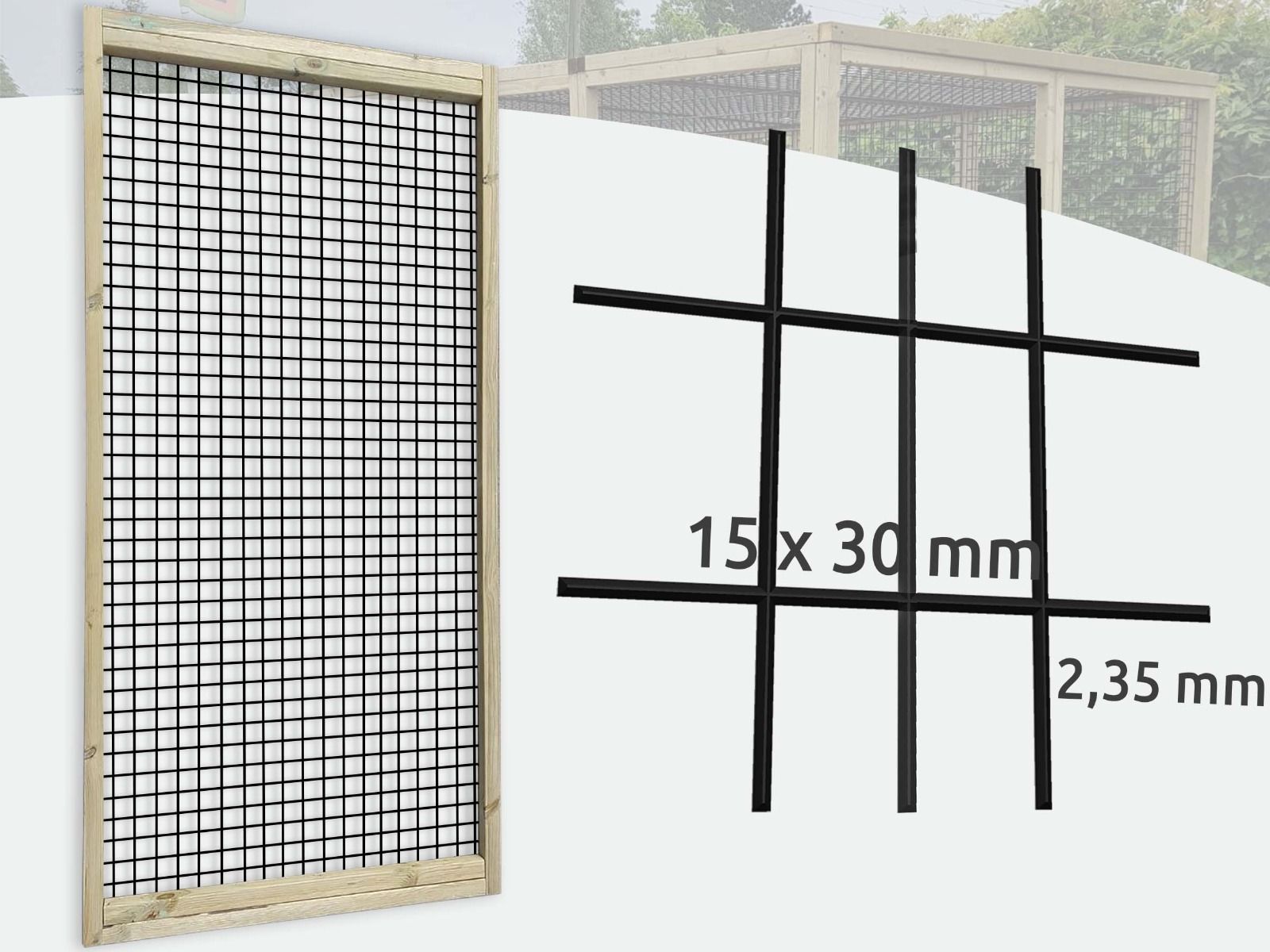 Volièrepaneel 15x30mm | Dakpaneel