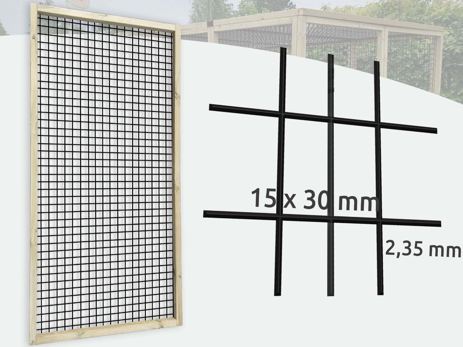 Volièrepaneel 15x30mm | Gaaspaneel
