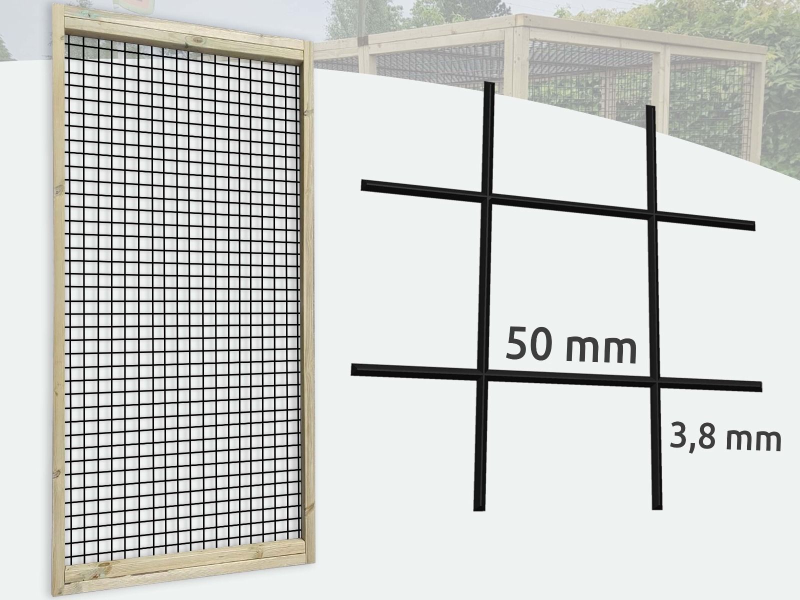 Volièrepaneel 50x50mm | Dakpaneel