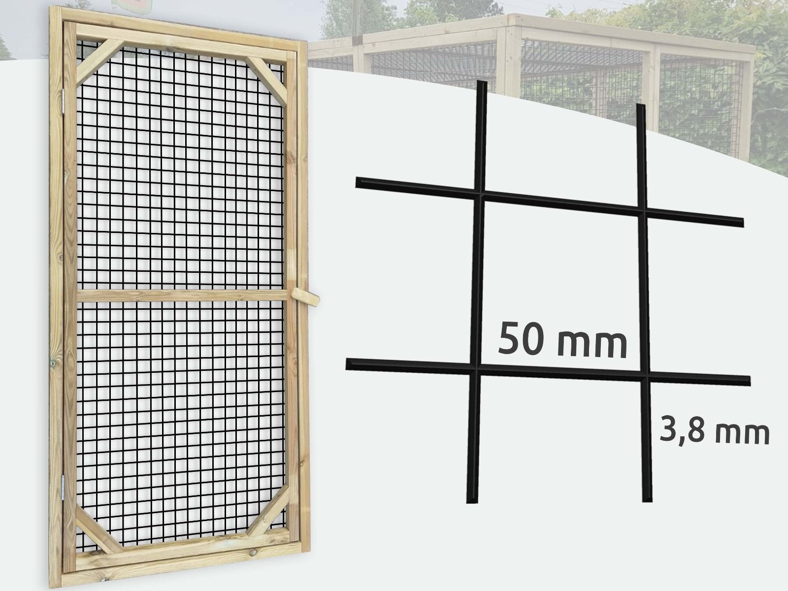 Volièrepaneel 50x50mm | Deurpaneel