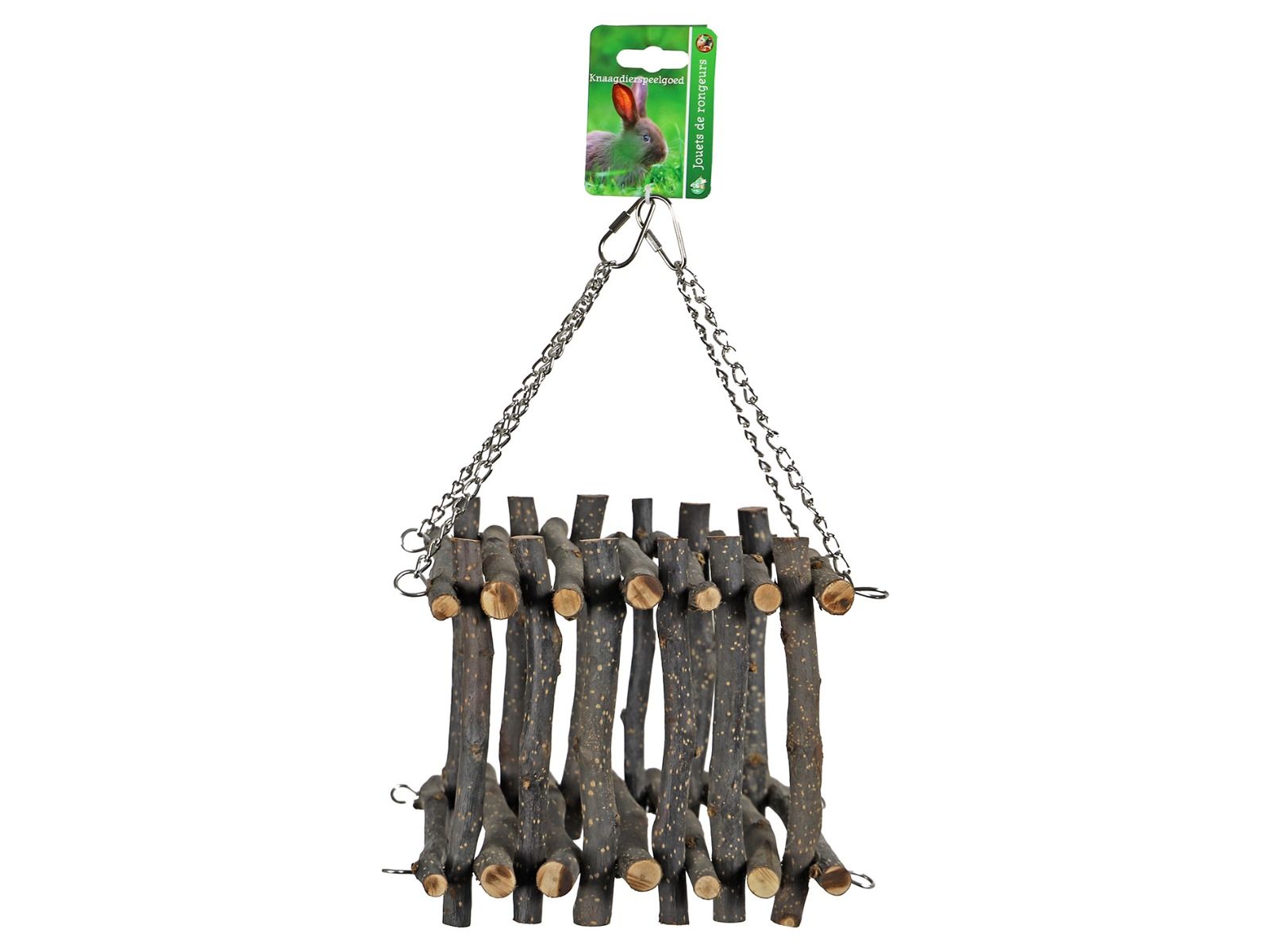 Houten wiebelbrug 18x18x23cm