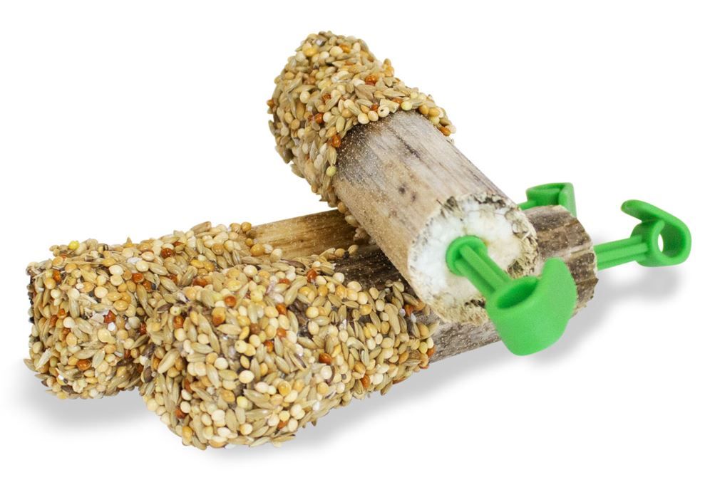 Zonnebloemstelen met gierst 